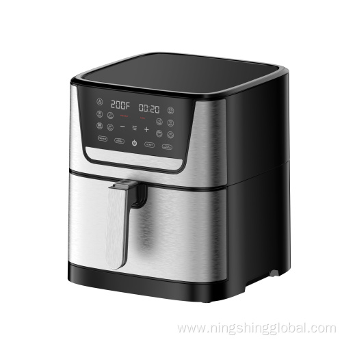 Large Capacity 10L Oil-Free Air Fryer with Touch Screen and Overheat Protection